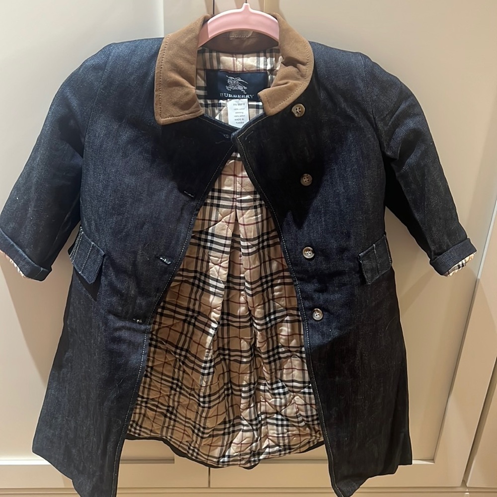 Girls Burberry dress coat